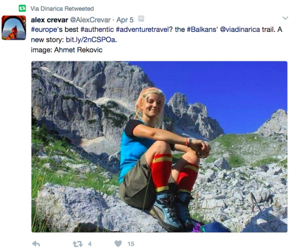 Alex Crevar Tweets to Travelers